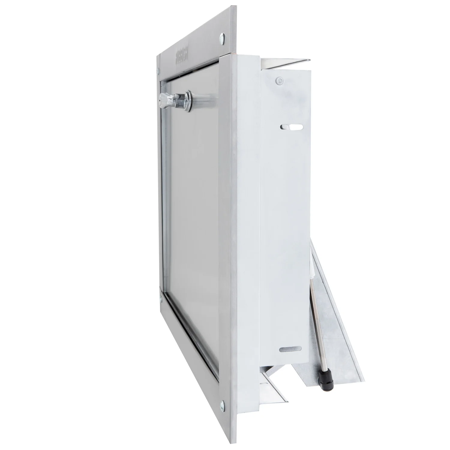 Universal Stainless Steel Trash Chute Door - Bottom Hinged - T Handle - Rubbish - Standard Trim - Image 28