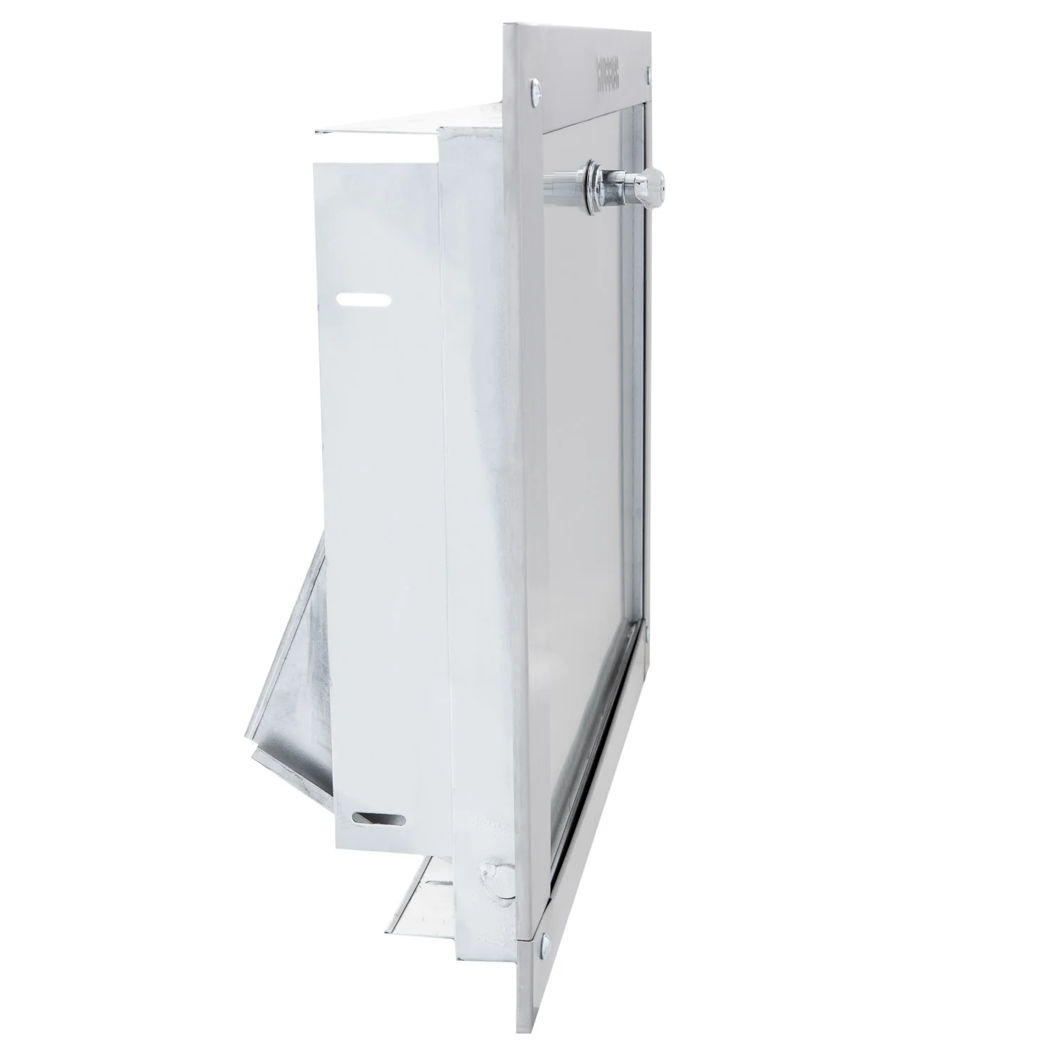 Universal Stainless Steel Trash Chute Door - Bottom Hinged - T Handle - Rubbish - Standard Trim - Image 29
