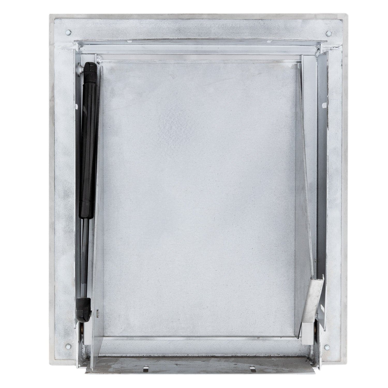 Universal Stainless Steel Trash Chute Door - Bottom Hinged - T Handle - Rubbish - Standard Trim - Image 6