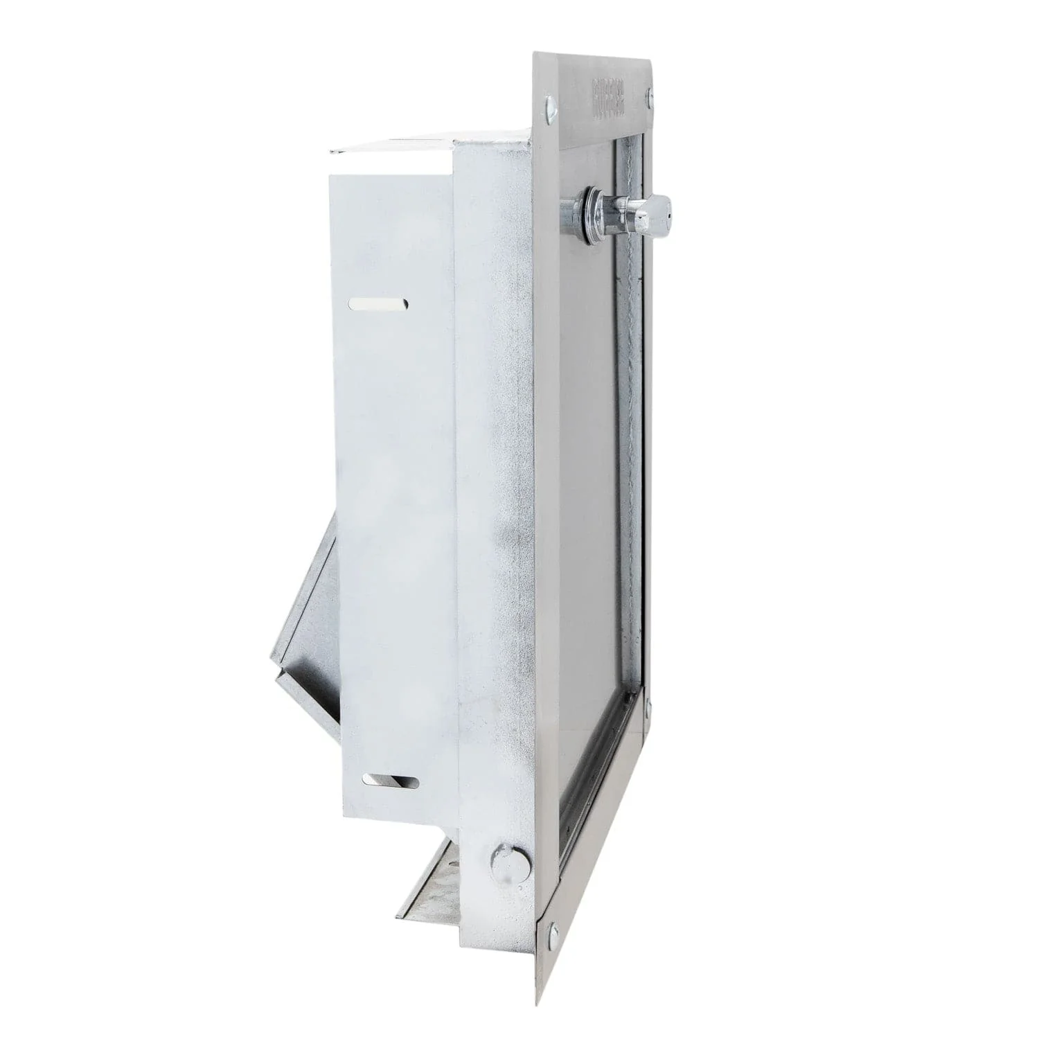 Universal Stainless Steel Trash Chute Door - Bottom Hinged - T Handle - Rubbish - Standard Trim - Image 8