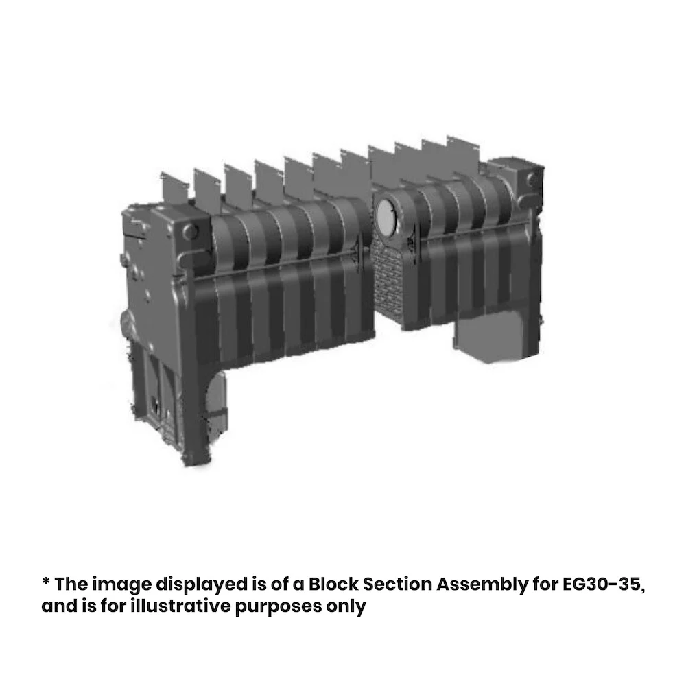 Weil Mclain # 321-711-130 Block Section Assembly for EGH 115, with Tankless Opening