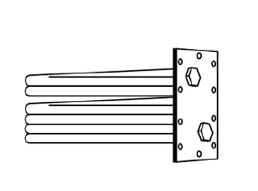 Weil Mclain Boiler T Coil for 82-84 Series Boilers - 6" X 14" - 10 BH (8284-X)