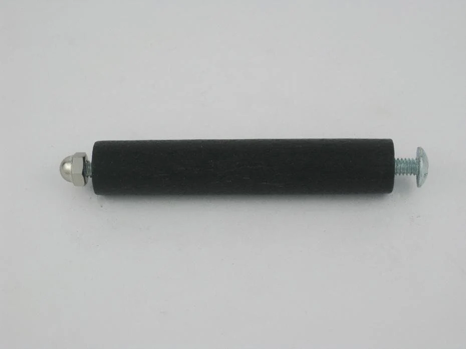 Trash Chute Hopper Door Handle, Wood, Black, Used on Sargent Cast Iron Doors- HS107- Free Ground Shipping